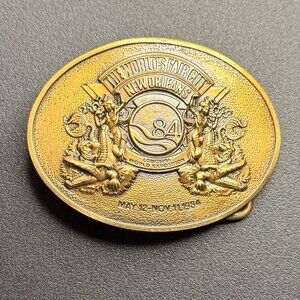 Belt Buckle - Vintage commemorative 1984 World's Fair in New Orleans